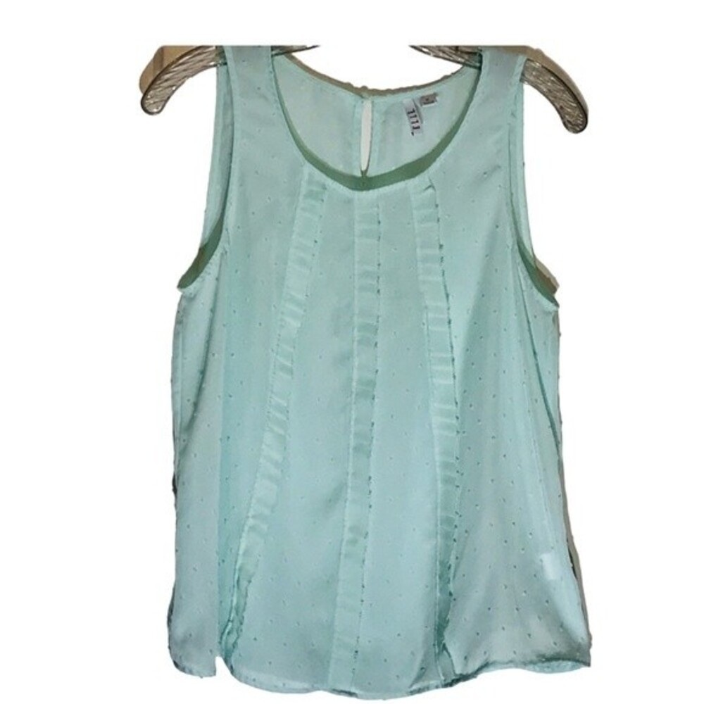 Elle Sheer Sleeveless Ruffled Blouse